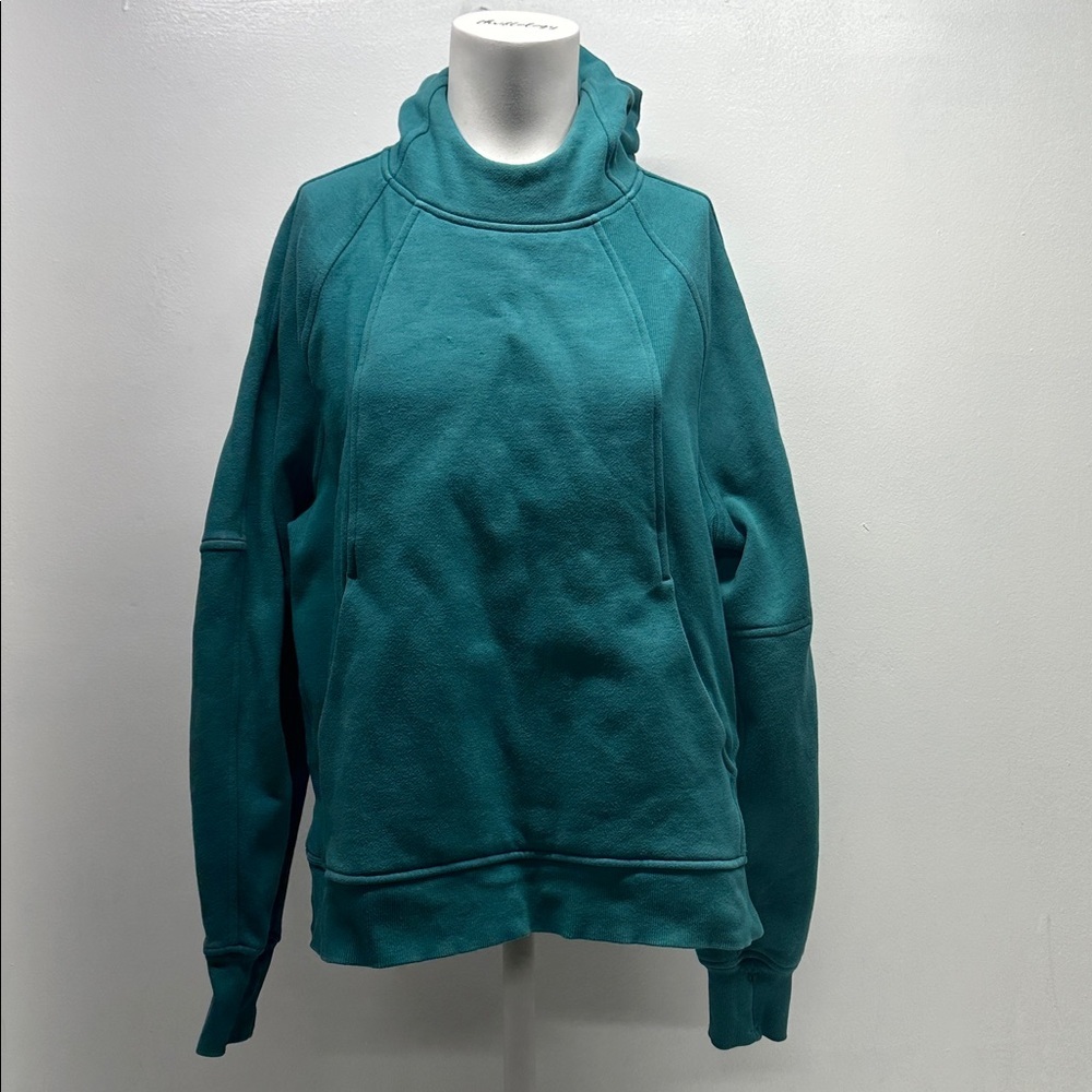 Lululemon Oversized Scuba Side Slit Hoodie Hooded Sweatshirt Teal Lagoon XS / S